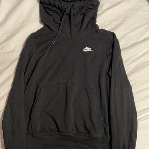 Nike High Neck Hoodie in Black